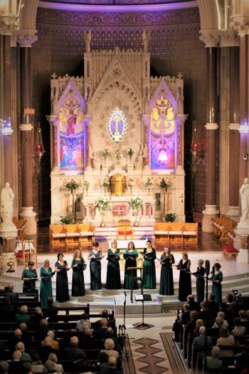 Clonard 2 CD launch concert at Clonard: The ladies of Cappella sing 'Curoo Curoo' by Elaine Agnew. Photo by Vincent McLaughlin
