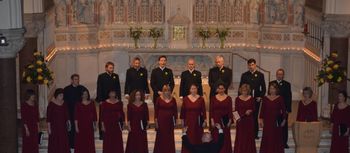 CD launch 1 Cappella Caeciliana at the launch of the CD 'Reflecting Light'.  Good Shepherd Church, Belfast.  November 2014
