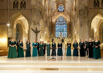 A View of the Cross: Concert for Palm Sunday in St. Patrick's Cathedral, Armagh (1) Cappella Caeciliana during the concert
