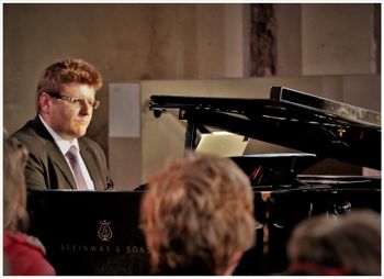Tristan Russcher performs Brahms' Rhapsody No. 2 in G minor at the Cathedrals of Sound concert in Carlisle Memorial Church on 19/6/22. Cappella Caeciliana is grateful to the Arts Council of Northern Ireland for free loan of the Steinway grand piano. Photograph by Vincent McLaughlin
