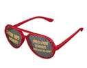GETTIN THIS MONEY RED GOLD PARTY SHADES SUNGLASSES