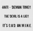 ANTI- DEMON TIME FAUX CANVAS PRINT