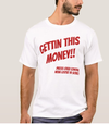 Gettin This Money RED/WHITE BASIC T-SHIRT