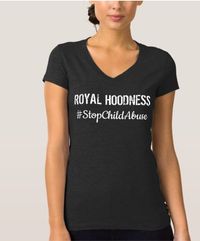ROYAL HOODNESS STOP CHILD ABUSE T-Shirt