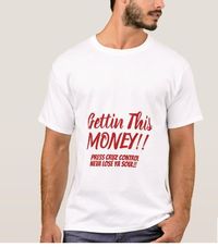 Gettin This Money RED/WHITE BASIC T-SHIRT