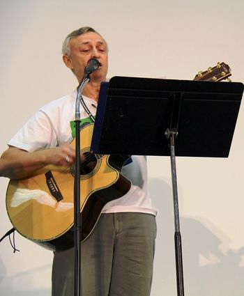 John_leading_worship_at_SCRC_2014 We volunteer each year to help with music at SCRC.
