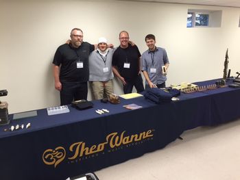 The Theo Wanne team Saxophone mouthpiece workshop in Seattle, Oct 31, 2015
