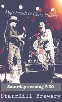 Corey & Matt Powell @ the Starr Hill Brewery- acoustic show 