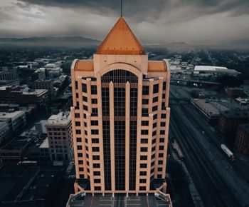 Wells Fargo on a cloudy day

