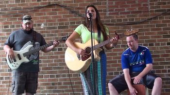 "It was another beautiful day today thanks to my friends Aurel Ducharme and Shawn Blais who came out to play with me again at the Odeon Patio and also to everyone else who came to enjoy the show!! You guys were such a warm crowd." Chanelle *July 19, 2015 - Sturgeon Falls, Ontario
