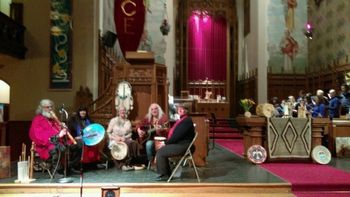 JKSB full altar photo @ Native American Sunday Service Central United Methodist Church - Detroit Mic
