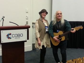 Sheila Burke book presentation for Michigan Readers Association (with Joe Kidd) @ Cobo Hall - Detroi
