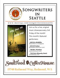 Songwriters in Seattle Showcase at Soulfood Books and Cafe