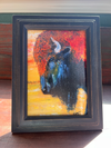 Sunset Buffalo - print, framed