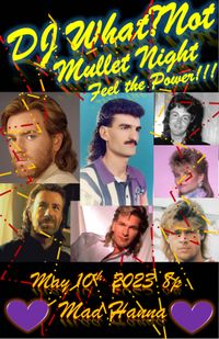 DJ What?Not presents...  Mullet Night - Feel the Power!    Totally Rad and Like Awesome Tunes