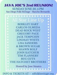 San Diego Folk Heritage presents Java Joe Reunion Show