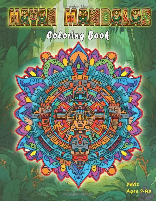 Mayan Mandala Coloring Book