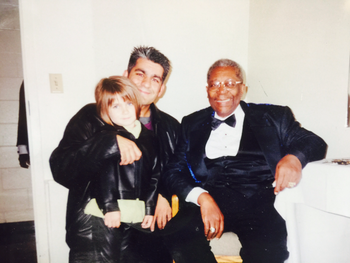 Abbi_and_BB1 Got to meet one of my heroes, BB King, with my daughter Abbi.
