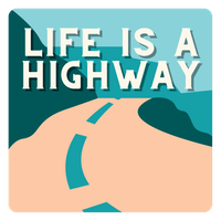 Life Is A Highway 3" Sticker