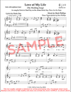 "Love of My Life" Piano / Vocal Sheet Music