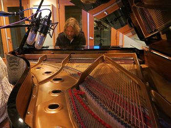 Erik Norlander at Sound Temple Studios, Asheville, NC in 2013, photo by Michelle Moog Koussa
