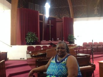 Monique Leonard - Background Vocal After a musical at Providence Baptist Church in San Francisco.
