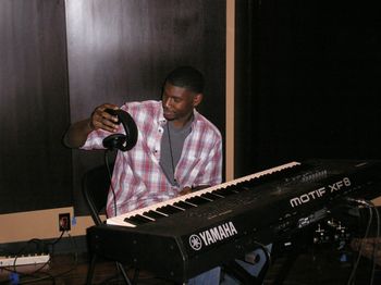 James Small Jr. - Keyboard and Drums Recording at Studio Trilogy with his father.
