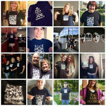 Fans with the Joe Baes Project t-Shirts.
