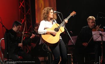 Meike mit Josef Ziga (Violine) & Steffen Schöne (Viola)
