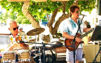 With Scott Blum at Anna Marie Island  Beach Cafe, Holmes Beach, Fl. Memorial Day, 2022                             Beach
