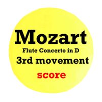 Flute Concerto in D KV314 3rd movement SCORE