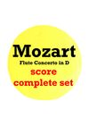 Flute Concerto in D KV314 SCORE COMPLETE SET