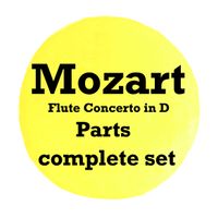 Flute Concerto in D KV314 PARTS COMPLETE SET