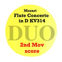 Flute Concerto in D KV314 2nd movement SCORE