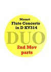 Flute Concerto in D KV314 2nd movement PARTS