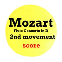 Flute Concerto in D KV314 2nd movement SCORE