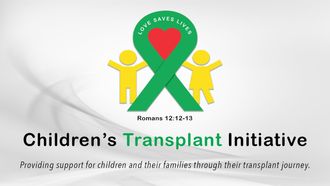 Bobby proudly supports the Children's Transplant Initiave.  To find out more about helping organ transplant families, please click on the graphic above.