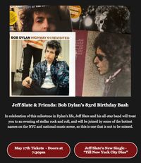 Jeff Slate & Friends: Bob Dylan 83rd Birthday Celebration
