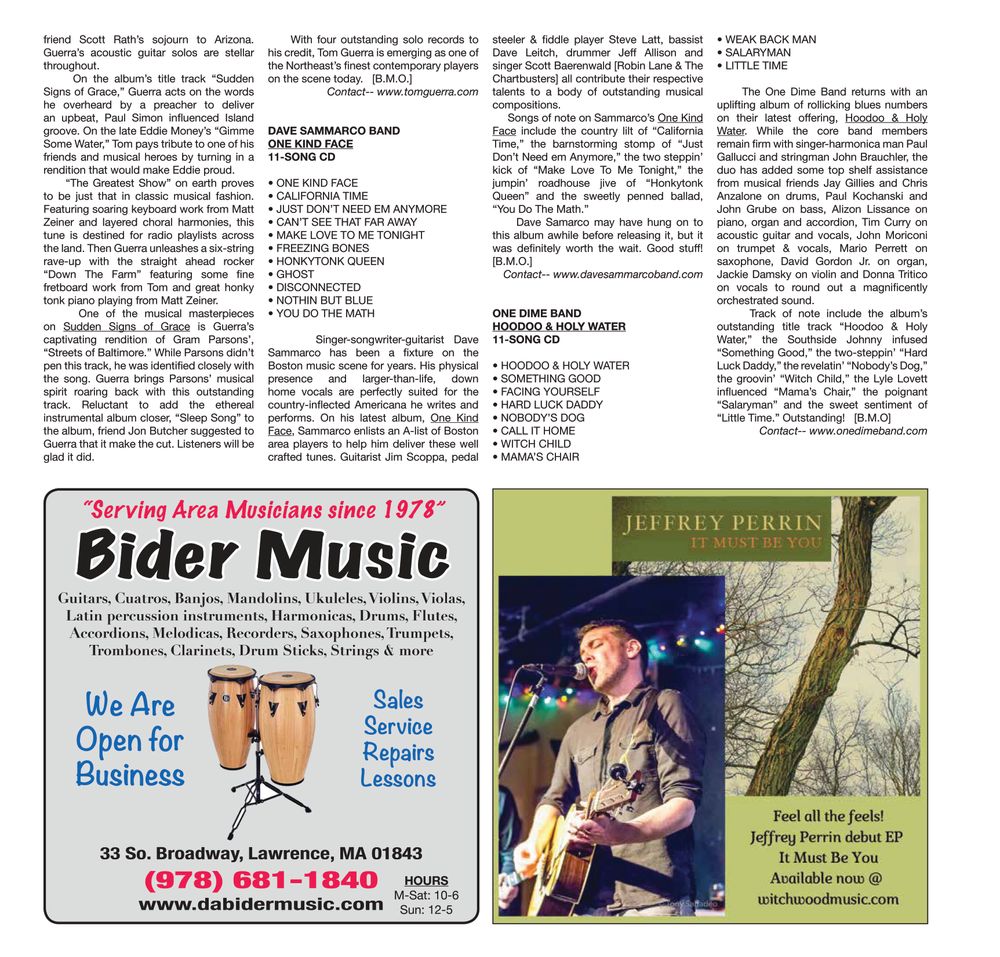 Review of Hoodoo & Holy Water - Metronome Magazine July 2020 by Brian M. Owens