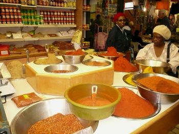 Spice stall at the Victoria Street market
