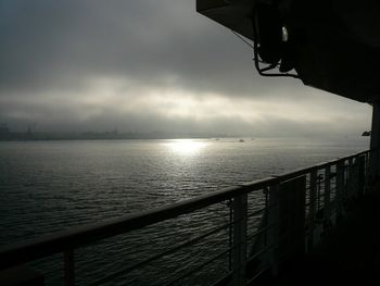 On the Holland America MS Veendam, leaving San Diego harbour
