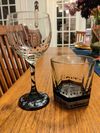 Lyrical cocktail glasses by Arjana "Finishing the Glass"-single glass