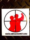 Abrazos Army band sticker