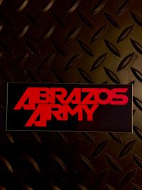Abrazos Army (black) band sticker