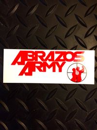 Abrazos Army (white) band sticker