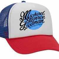 Red White Blue Trucker Cap, Moon logo