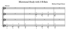 Microtonal Study with 3 B-flats