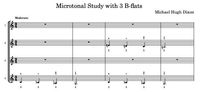 Microtonal Study with 3 B-flats