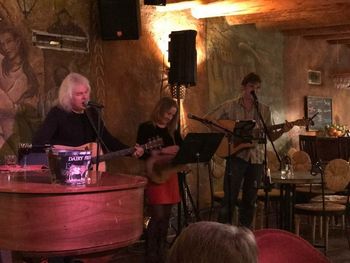 With the legendary Radar Cows at Sabroso in Arroyo Seco, NM
