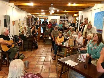 Black Mesa Tasting Room, Taos, NM What a great listening room.
